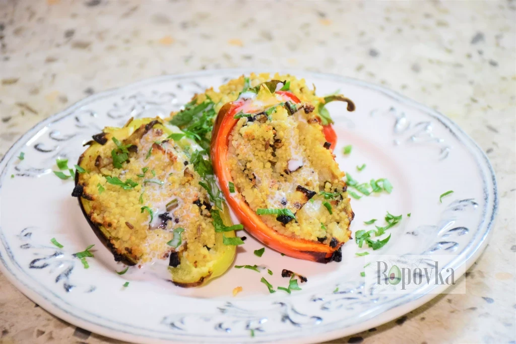 Перцы, фаршированные кускусом